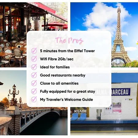 Eiffel Sakura ~ Proche Tour Eiffel, Orsay, Rer C 파리