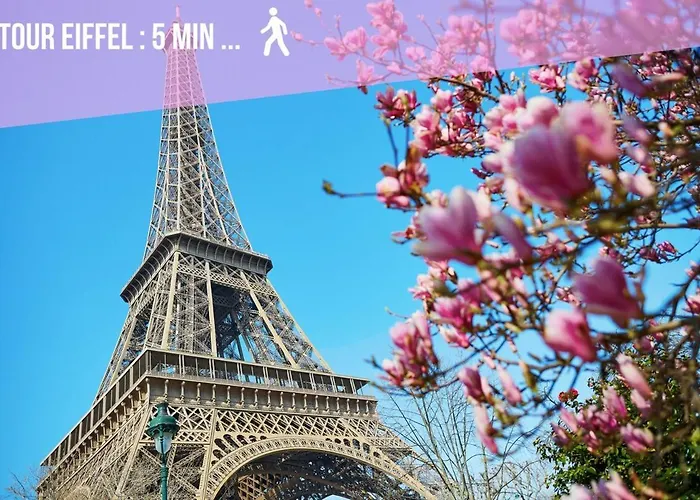Apartmán Eiffel Sakura ~ Proche Tour Eiffel, Orsay, Rer C Paříž